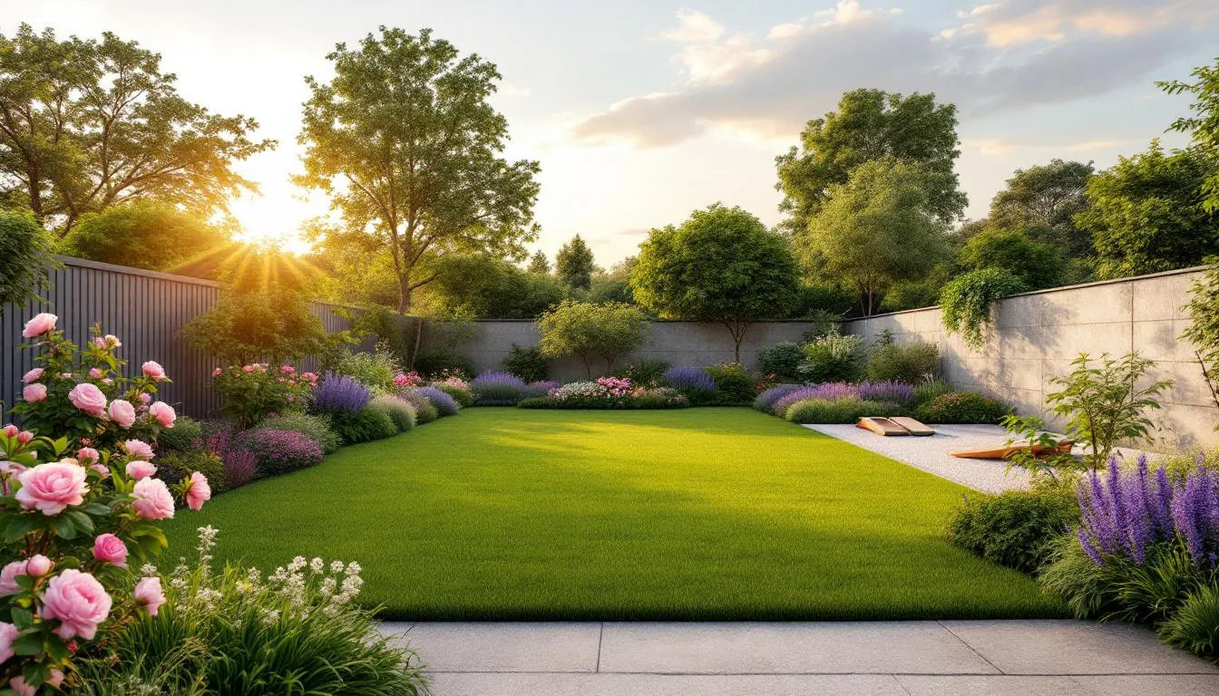 Rendu photoréaliste d'un jardin transformé
